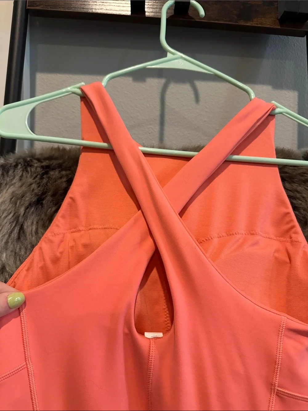 lululemon athletica Coral-Pink Sleeveless Fit-and-Flare Dress - Picture 9 of 9